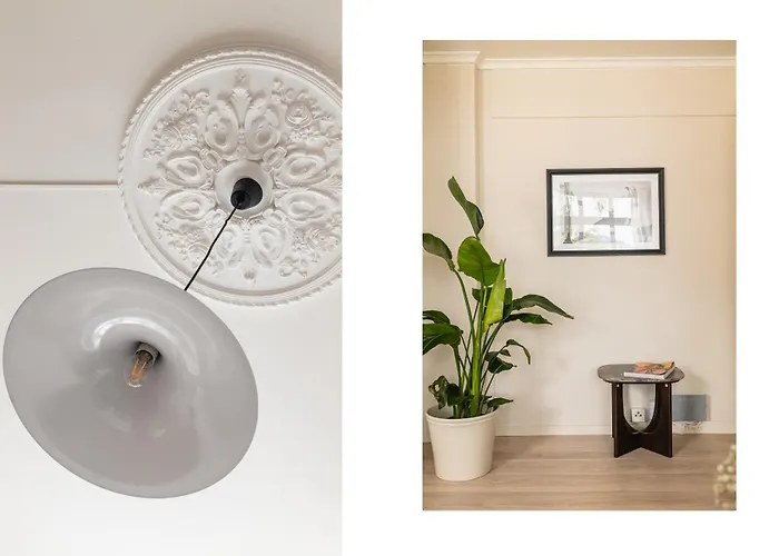 شقة Moderne Med Sjoglott Og Balkong